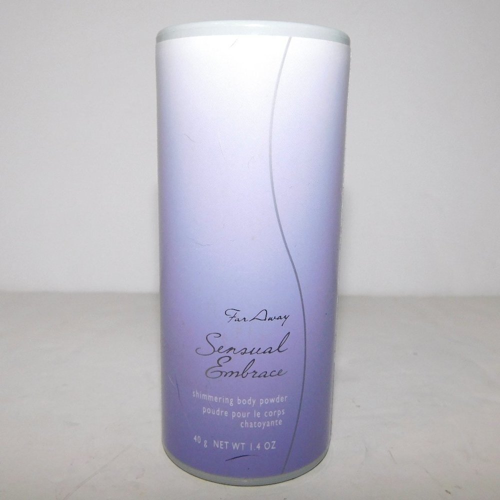 Discontinued AVON Far Away Sensual Embrace Shimmering Body Powder 1.4 oz NEW